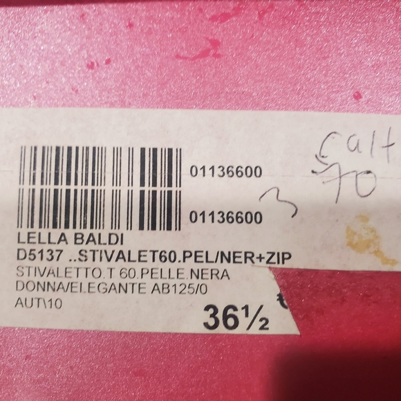 Lella Baldi Ankle Boots, Black Calfskin, Size 36.5, NIB - Picture 14 of 14